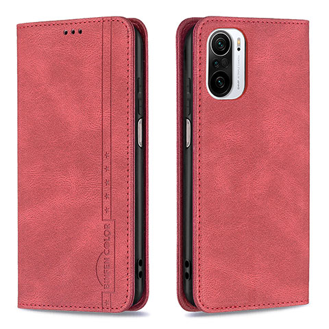 Handytasche Stand Schutzhülle Flip Leder Hülle B15F für Xiaomi Mi 11X 5G Rot