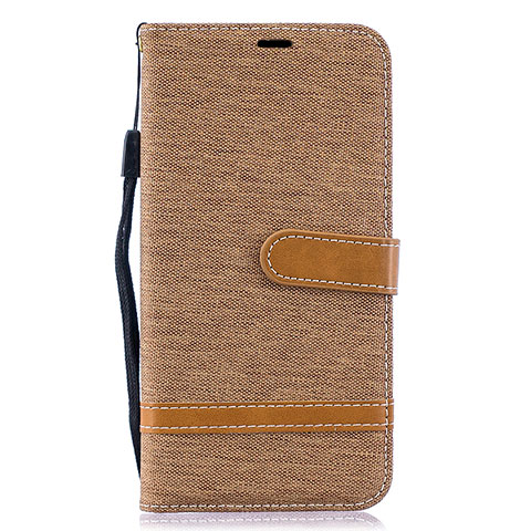 Handytasche Stand Schutzhülle Flip Leder Hülle B16F für Samsung Galaxy A10 Gold