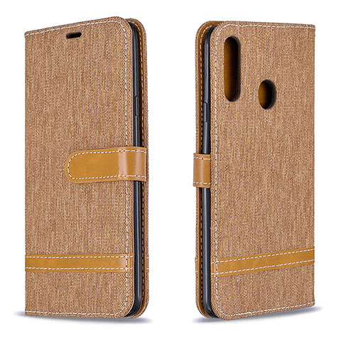 Handytasche Stand Schutzhülle Flip Leder Hülle B16F für Samsung Galaxy A20s Gold