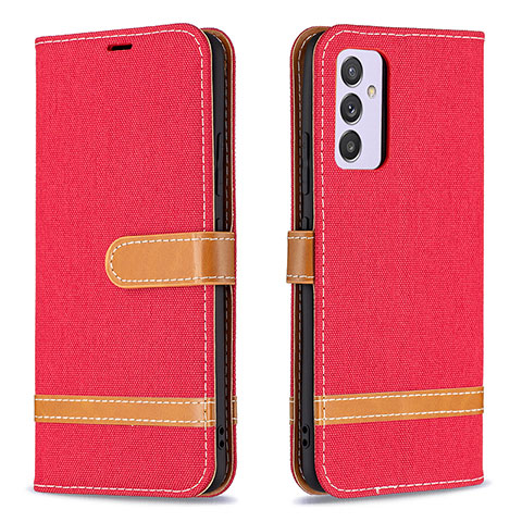 Handytasche Stand Schutzhülle Flip Leder Hülle B16F für Samsung Galaxy A24 4G Rot