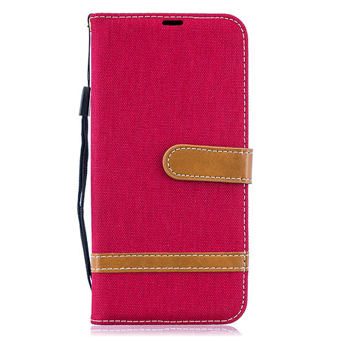 Handytasche Stand Schutzhülle Flip Leder Hülle B16F für Samsung Galaxy A30S Rot