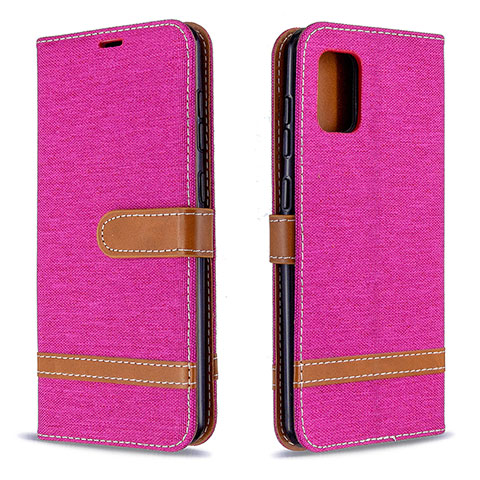 Handytasche Stand Schutzhülle Flip Leder Hülle B16F für Samsung Galaxy A31 Pink