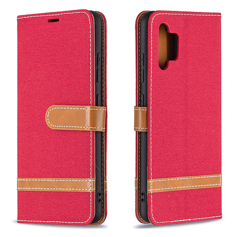 Handytasche Stand Schutzhülle Flip Leder Hülle B16F für Samsung Galaxy A32 4G Rot