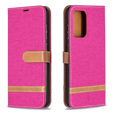 Handytasche Stand Schutzhülle Flip Leder Hülle B16F für Samsung Galaxy A52 4G Pink