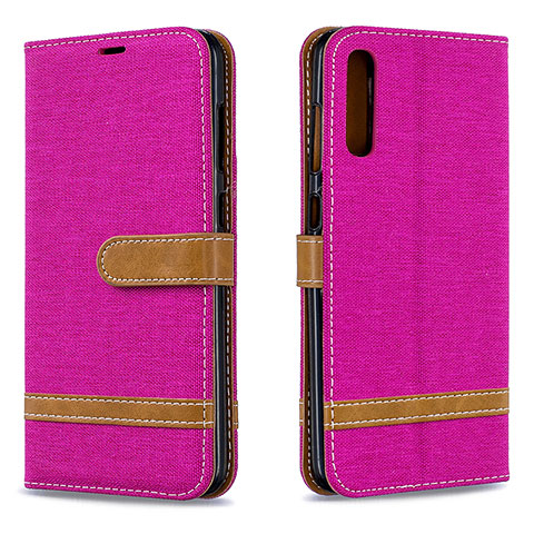 Handytasche Stand Schutzhülle Flip Leder Hülle B16F für Samsung Galaxy A70 Pink