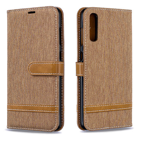 Handytasche Stand Schutzhülle Flip Leder Hülle B16F für Samsung Galaxy A70S Gold