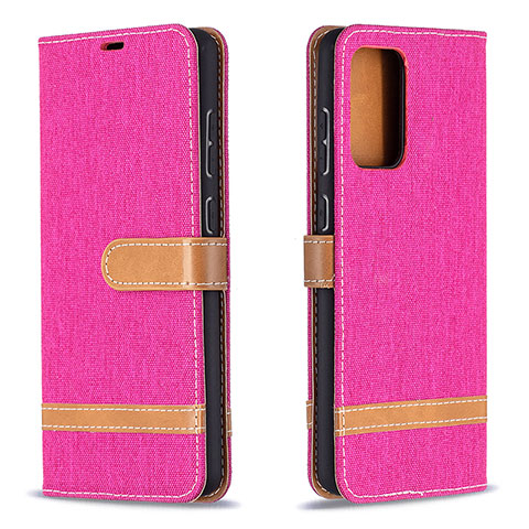 Handytasche Stand Schutzhülle Flip Leder Hülle B16F für Samsung Galaxy A72 4G Pink