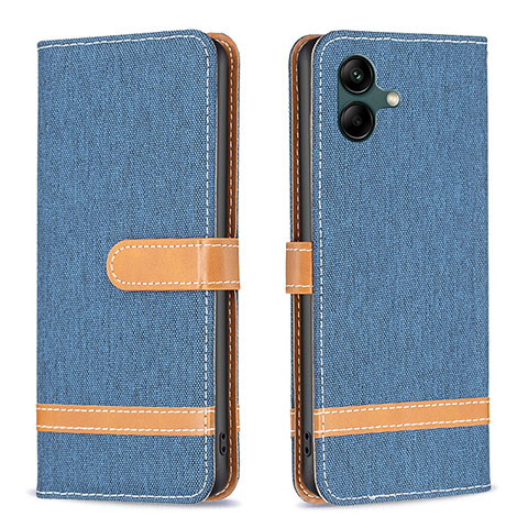 Handytasche Stand Schutzhülle Flip Leder Hülle B16F für Samsung Galaxy F04 Königs Blau