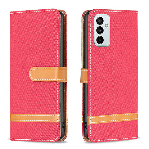 Handytasche Stand Schutzhülle Flip Leder Hülle B16F für Samsung Galaxy F23 5G Rot