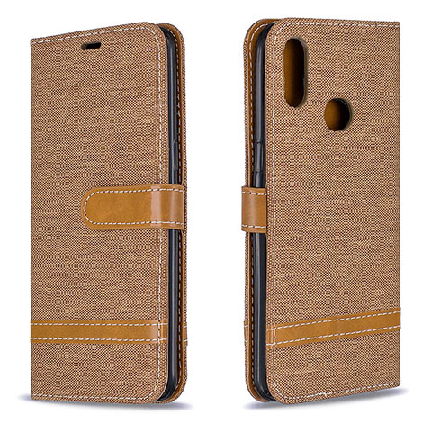 Handytasche Stand Schutzhülle Flip Leder Hülle B16F für Samsung Galaxy M01s Gold