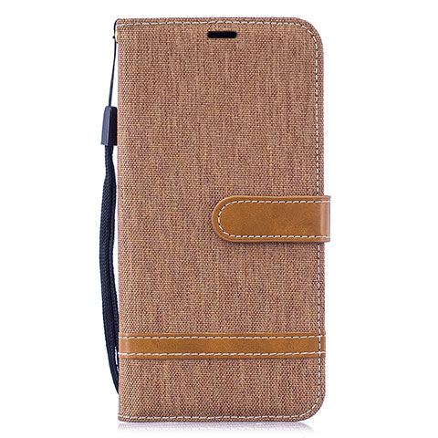 Handytasche Stand Schutzhülle Flip Leder Hülle B16F für Samsung Galaxy M10 Gold