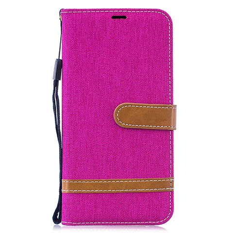 Handytasche Stand Schutzhülle Flip Leder Hülle B16F für Samsung Galaxy M10 Pink