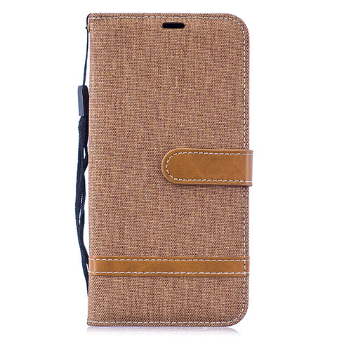 Handytasche Stand Schutzhülle Flip Leder Hülle B16F für Samsung Galaxy M20 Gold