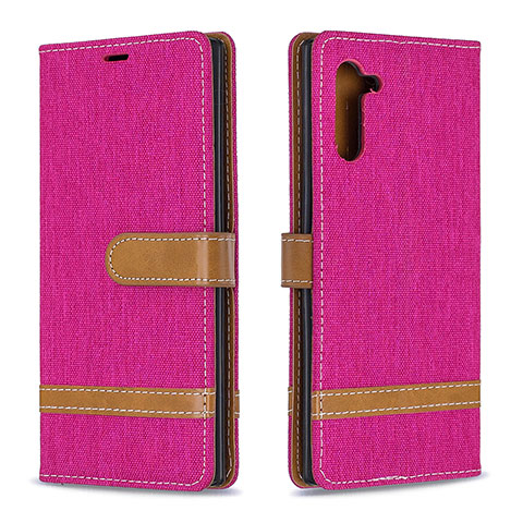 Handytasche Stand Schutzhülle Flip Leder Hülle B16F für Samsung Galaxy Note 10 5G Pink