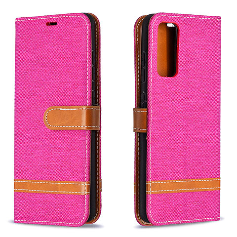 Handytasche Stand Schutzhülle Flip Leder Hülle B16F für Samsung Galaxy S20 FE (2022) 5G Pink