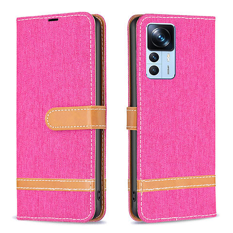 Handytasche Stand Schutzhülle Flip Leder Hülle B16F für Xiaomi Mi 12T 5G Pink