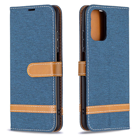 Handytasche Stand Schutzhülle Flip Leder Hülle B16F für Xiaomi Poco M5S Königs Blau