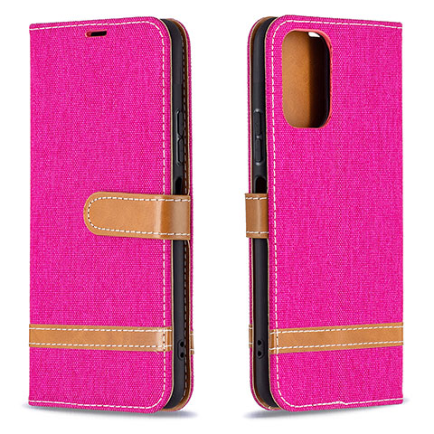 Handytasche Stand Schutzhülle Flip Leder Hülle B16F für Xiaomi Redmi Note 10 Pro Max Pink