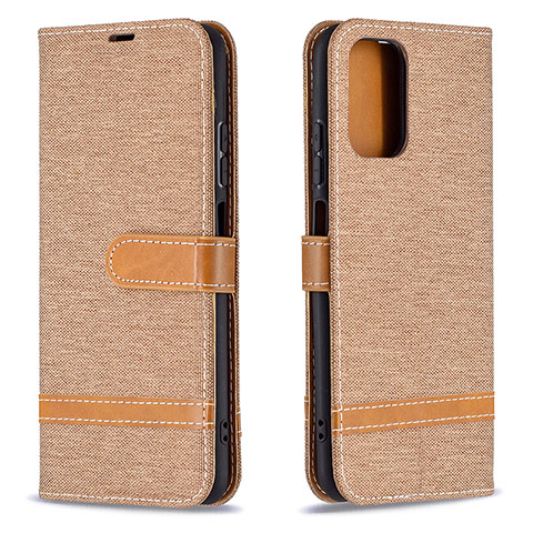 Handytasche Stand Schutzhülle Flip Leder Hülle B16F für Xiaomi Redmi Note 10S 4G Gold