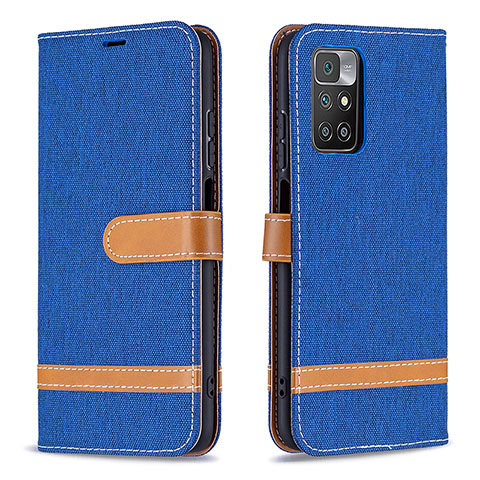 Handytasche Stand Schutzhülle Flip Leder Hülle B16F für Xiaomi Redmi Note 11 4G (2021) Blau