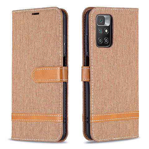 Handytasche Stand Schutzhülle Flip Leder Hülle B16F für Xiaomi Redmi Note 11 4G (2021) Gold