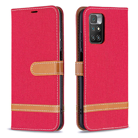 Handytasche Stand Schutzhülle Flip Leder Hülle B16F für Xiaomi Redmi Note 11 4G (2021) Rot