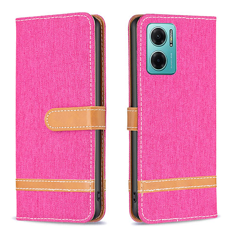 Handytasche Stand Schutzhülle Flip Leder Hülle B16F für Xiaomi Redmi Note 11E 5G Pink