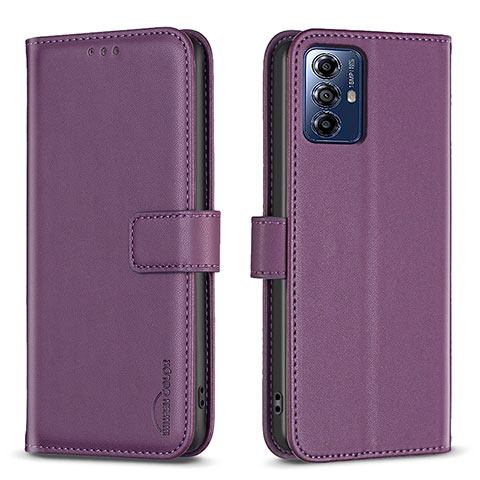 Handytasche Stand Schutzhülle Flip Leder Hülle B17F für Motorola Moto G Play Gen 2 Violett