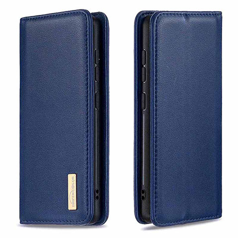 Handytasche Stand Schutzhülle Flip Leder Hülle B17F für Samsung Galaxy A51 5G Blau