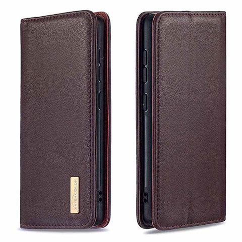 Handytasche Stand Schutzhülle Flip Leder Hülle B17F für Samsung Galaxy A51 5G Braun