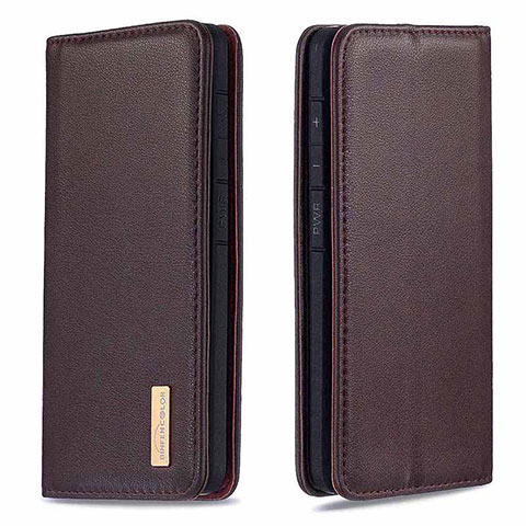 Handytasche Stand Schutzhülle Flip Leder Hülle B17F für Samsung Galaxy A70 Braun