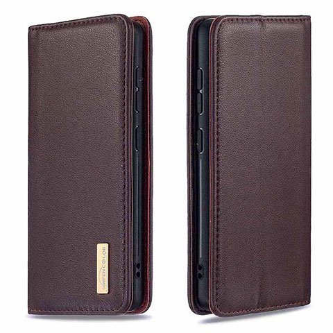 Handytasche Stand Schutzhülle Flip Leder Hülle B17F für Samsung Galaxy Note 20 5G Braun