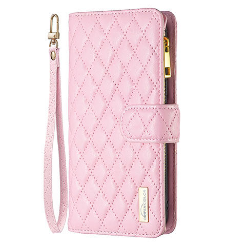 Handytasche Stand Schutzhülle Flip Leder Hülle B18F für Oppo A2 5G Rosegold