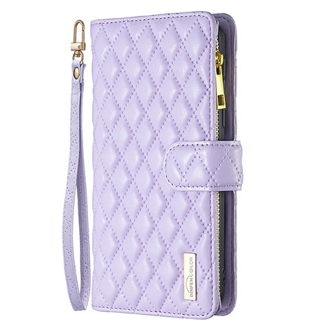 Handytasche Stand Schutzhülle Flip Leder Hülle B18F für Oppo A79 5G Violett