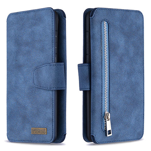 Handytasche Stand Schutzhülle Flip Leder Hülle B18F für Samsung Galaxy S20 Plus 5G Blau