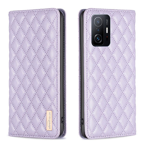 Handytasche Stand Schutzhülle Flip Leder Hülle B19F für Xiaomi Mi 11T 5G Violett