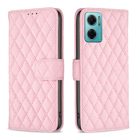 Handytasche Stand Schutzhülle Flip Leder Hülle B19F für Xiaomi Redmi 10 Prime Plus 5G Rosegold