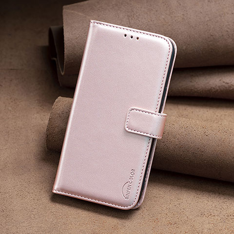 Handytasche Stand Schutzhülle Flip Leder Hülle B22F für Motorola Moto G13 Rosegold