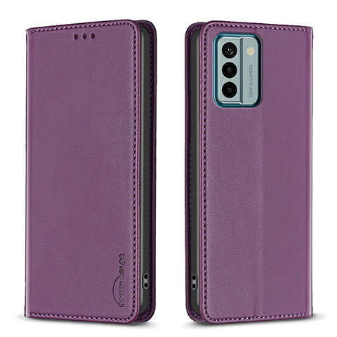 Handytasche Stand Schutzhülle Flip Leder Hülle B23F für Nokia G22 Violett