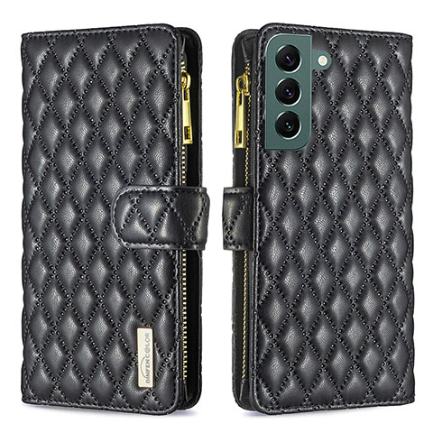 Handytasche Stand Schutzhülle Flip Leder Hülle BF1 für Samsung Galaxy S23 5G Schwarz