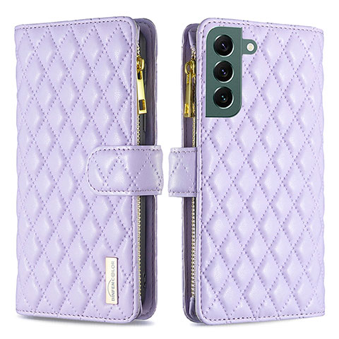 Handytasche Stand Schutzhülle Flip Leder Hülle BF1 für Samsung Galaxy S23 5G Violett