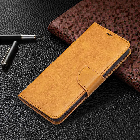 Handytasche Stand Schutzhülle Flip Leder Hülle BF1 für Xiaomi Redmi Note 10 Pro 4G Hellbraun