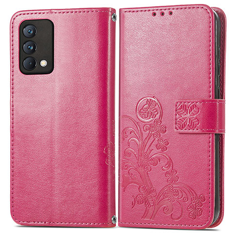 Handytasche Stand Schutzhülle Flip Leder Hülle Blumen für Realme GT Master 5G Pink