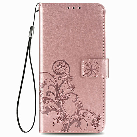 Handytasche Stand Schutzhülle Flip Leder Hülle Blumen für Samsung Galaxy A22 4G Rosa