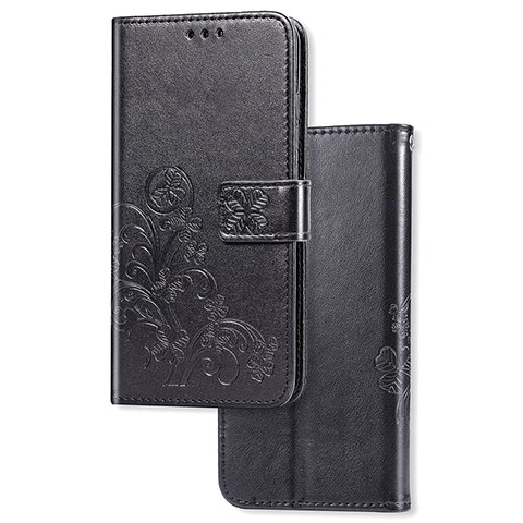 Handytasche Stand Schutzhülle Flip Leder Hülle Blumen für Samsung Galaxy S20 Plus 5G Schwarz