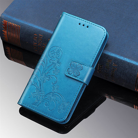 Handytasche Stand Schutzhülle Flip Leder Hülle Blumen L01 für Xiaomi Mi 11 Lite 4G Blau