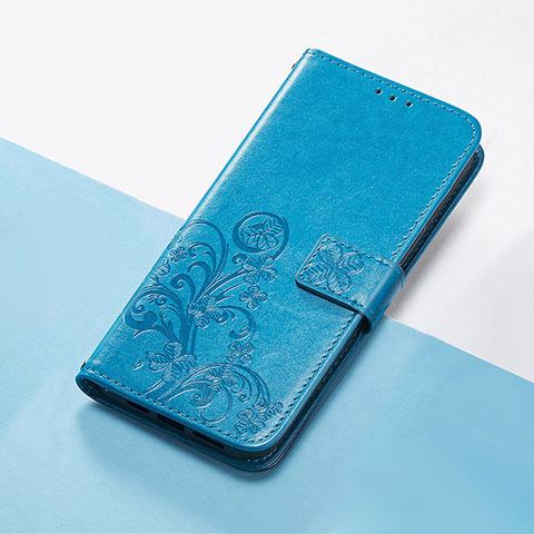 Handytasche Stand Schutzhülle Flip Leder Hülle Blumen S03D für Huawei Honor Magic3 Pro 5G Blau