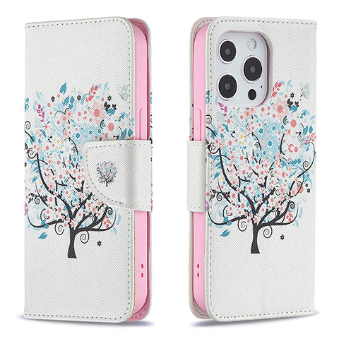 Handytasche Stand Schutzhülle Flip Leder Hülle Blumen Z02 für Apple iPhone 16 Pro Max Plusfarbig