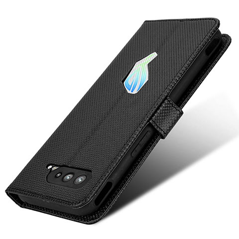 Handytasche Stand Schutzhülle Flip Leder Hülle BY1 für Asus ROG Phone 5 Pro Schwarz