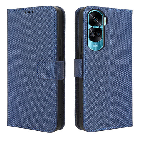 Handytasche Stand Schutzhülle Flip Leder Hülle BY1 für Huawei Honor 90 Lite 5G Blau